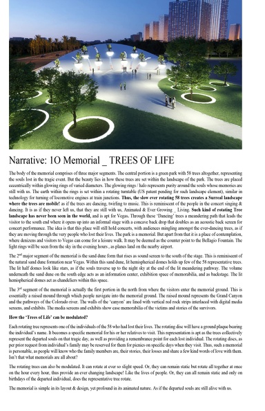 Narrative 1O memorial  Trees of Life